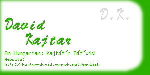 david kajtar business card